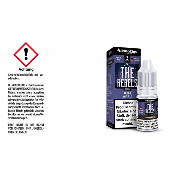 The Rebels Tabak Vanille Aroma - Liquid für E-Zigaretten