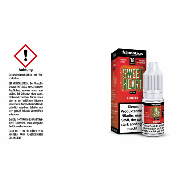 Sweetheart Erdbeer Aroma - Liquid für E-Zigaretten 18 mg/ml