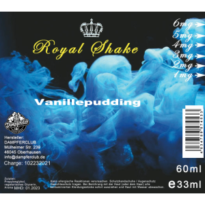 Royal Shake Vanillepudding