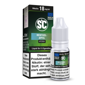 SC Liquid - Menthol-Apfel 0 mg/ml 10er Packung
