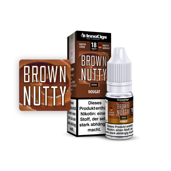 Brown Nutty Nougat Aroma - Liquid für E-Zigaretten 18 mg/ml