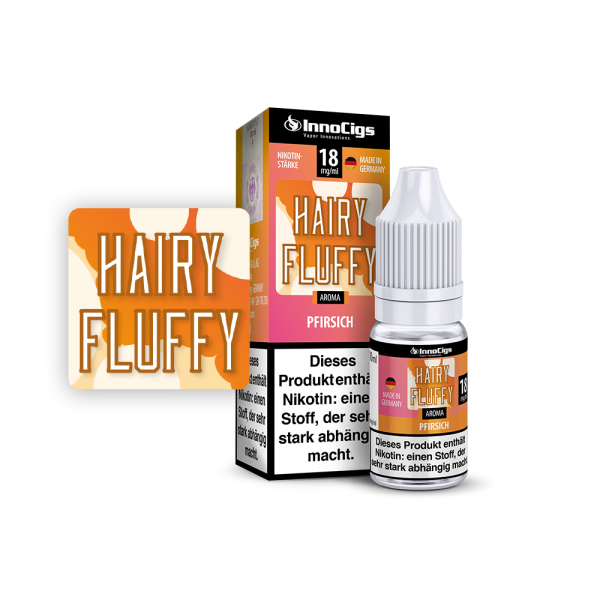Hairy Fluffy Pfirsich Aroma - Liquid für E-Zigaretten 0 mg/ml 10er