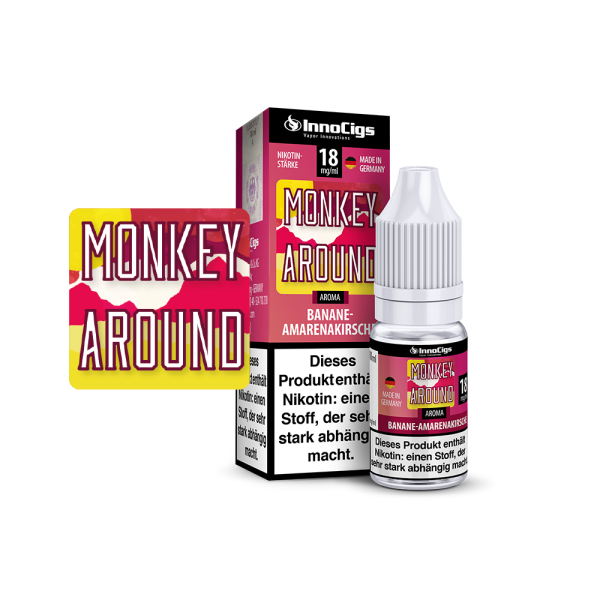 Monkey Around Bananen-Amarenakirsche Aroma - Liquid für E-Zigaretten 3 mg/ml