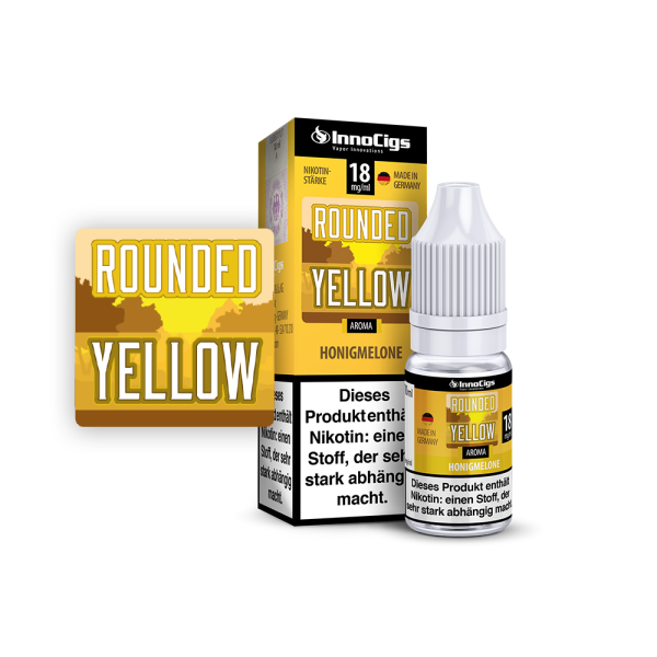InnoCigs - Rounded Yellow Honigmelonen Aroma 6 mg/ml 10er