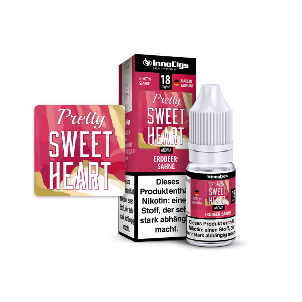 InnoCigs - Pretty Sweetheart Sahne-Erdbeer Aroma 18 mg/ml 10er