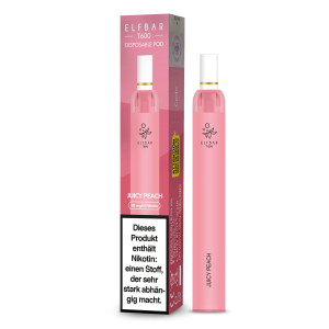 Elf Bar T600 Einweg E-Zigarette - Juicy Peach 20 mg/ml