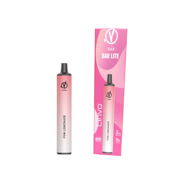 Linvo - Bar Lite Einweg E-Zigarette - Pink Lemonade 0 mg/ml 10er Packung
