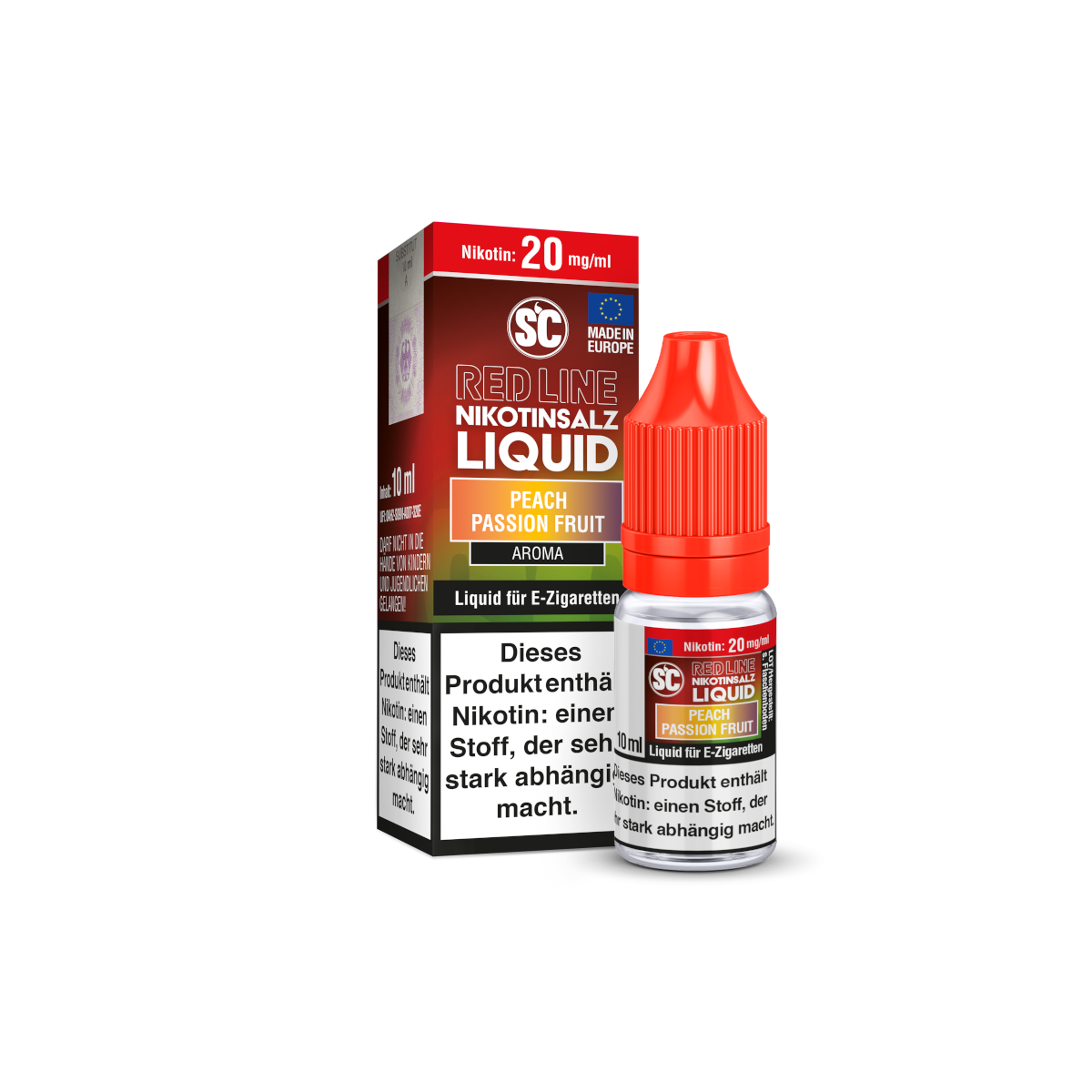 SC - Red Line - Peach Passion Fruit - Nikotinsalz Liquid