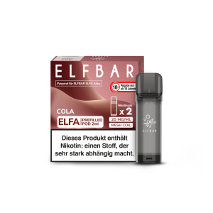 Elf Bar - Elfa Pod Cola 20mg/ml (2 Stück pro Packung)