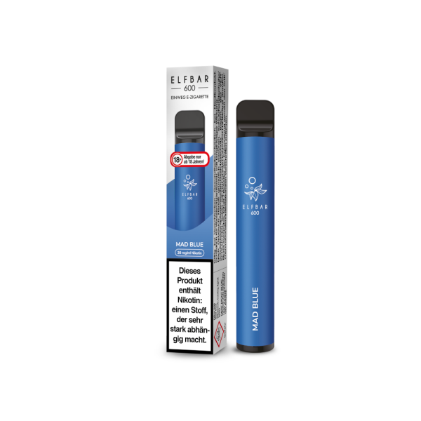 Elf Bar 600 Einweg E-Zigarette - Mad Blue 20 mg/ml
