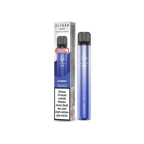 Elf Bar 600 V2 Einweg E-Zigarette - Blueberry 20 mg/ml
