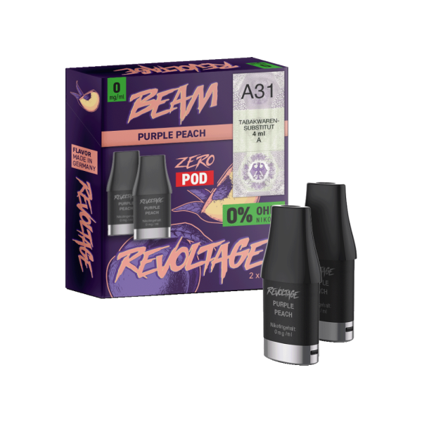 Revoltage - Beam Pod Purple Peach 0 mg/ml (2 Stück pro Packung)