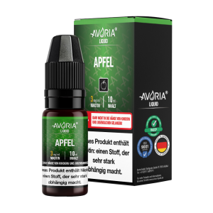 Avoria - Apfel E-Zigaretten Liquid 3 mg/ml 15er Packung