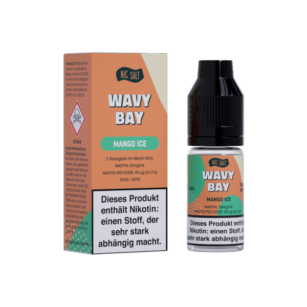 Wavy Bay - Mango Ice - Nikotinsalz Liquid 20 mg/ml 10er Packung