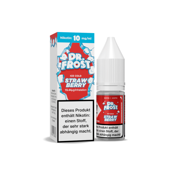 Dr. Frost - Ice Cold - Strawberry - Nikotinsalz Liquid 10mg/ml 10er Packung