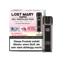 Lost Mary - Tappo Pod Blueberry Sour Raspberry 20 mg/ml (2 Stück pro Packung)