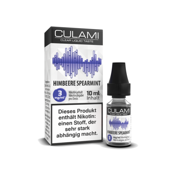 Culami - Himbeere Spearmint E-Zigaretten Liquid 3 mg/ml 5er Packung