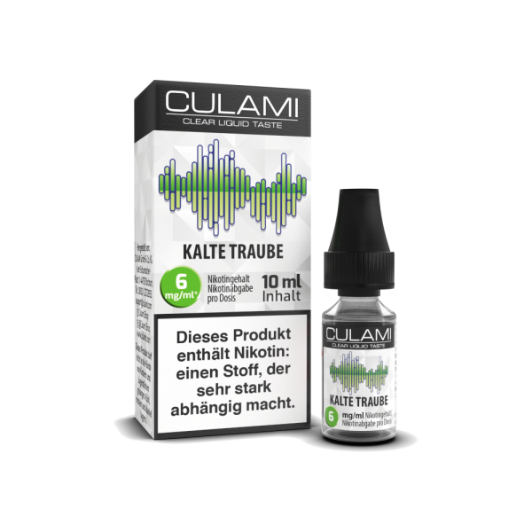 Culami - Kalte Traube E-Zigaretten Liquid 6 mg/ml 5er Packung