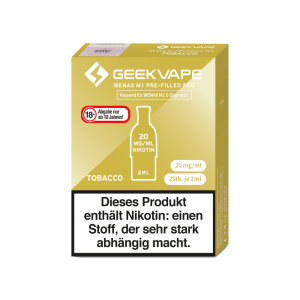 GeekVape - Wenax M1 Pod Tobacco 20 mg/ml (2 Stück...