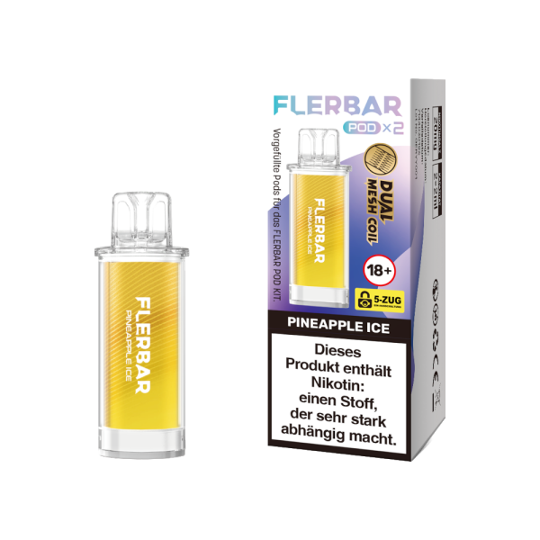 Flerbar - POD Pineapple Ice 20 mg/ml (2 Stück pro Packung)