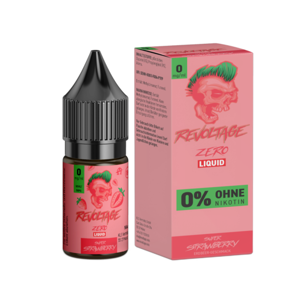 Revoltage - Super Strawberry - Hybrid Nikotinsalz Liquid 0 mg/ml